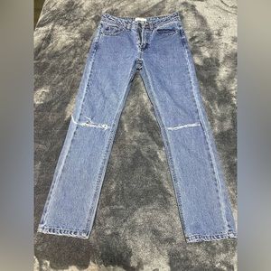 Oak+fort distressed jeans